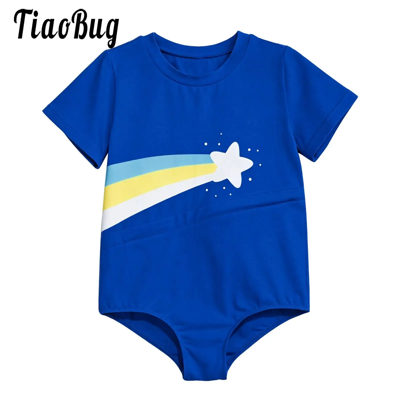 

Kids Boys Girls Special Needs Adaptive Clothing Zipper Feeding Tube Access Bodysuit Short Sleeve Press Button Crotch Leotards