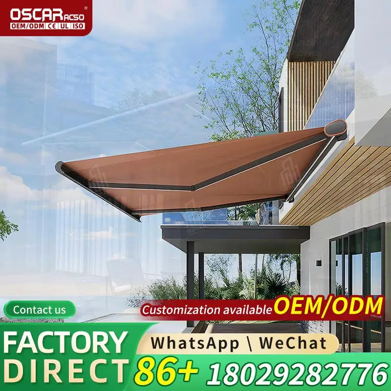 

High Quality Retractable Outdoor Sunshade Classic Style Window Cover for House Outdoor Aluminum Alloy Ideal for Patio Balcony Ga