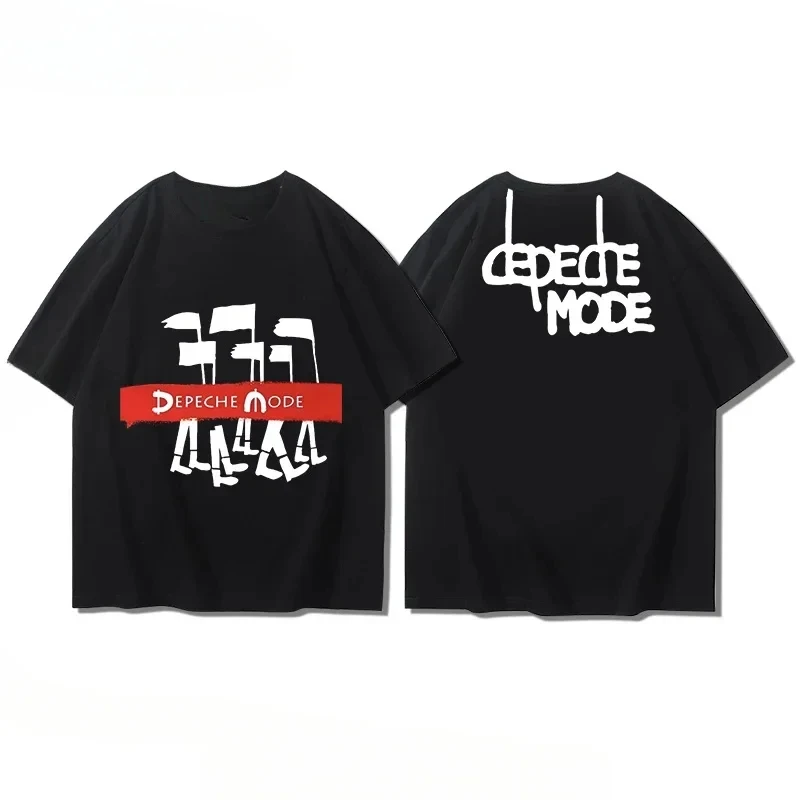 

2025 Men Women's T Shirt Casual Depeche Negative Skull Mode Cotton T-shirt Graphic Oversized Sport Tops Clothing Streetwear Tops