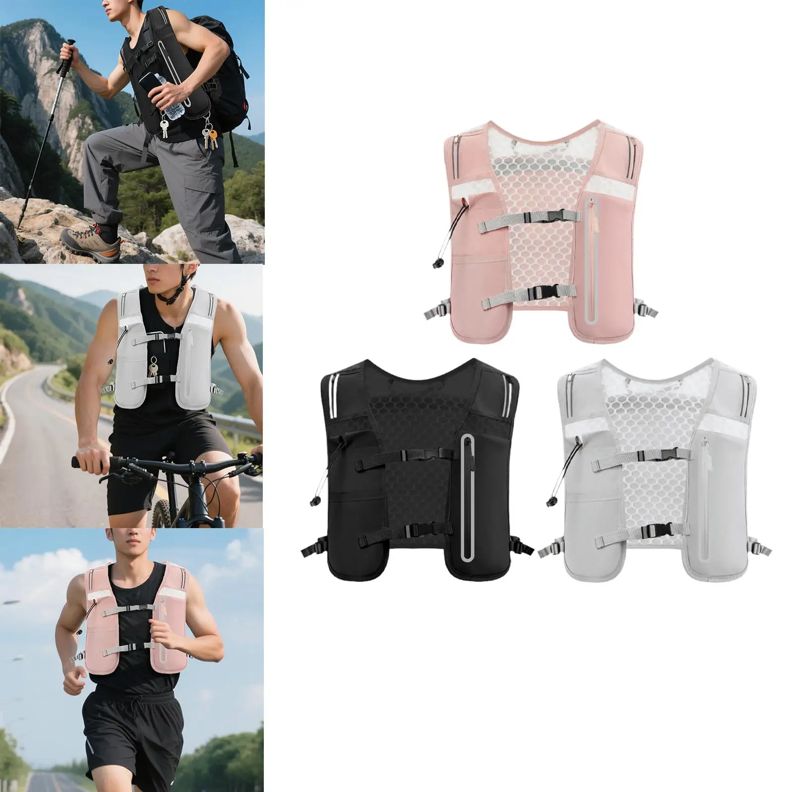 

Running Vest for Women Men Large Capacity Lightweight 4L Running Backpack