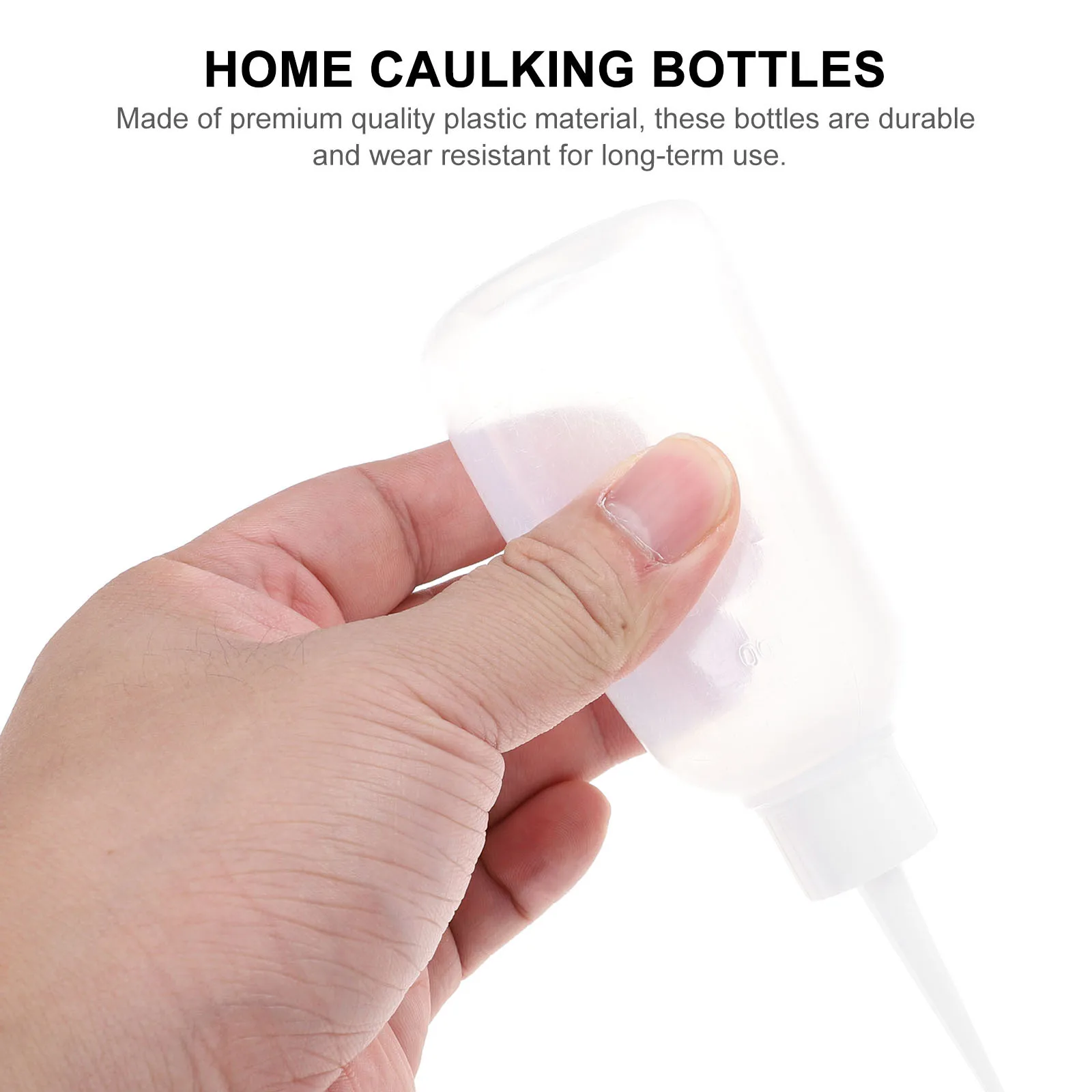 

20pcs Glue Bottles Reusable Squeezing Dispenser For Latex Pigment Epoxy Caulking Transparent Filling Container Kitchen Bar Tools