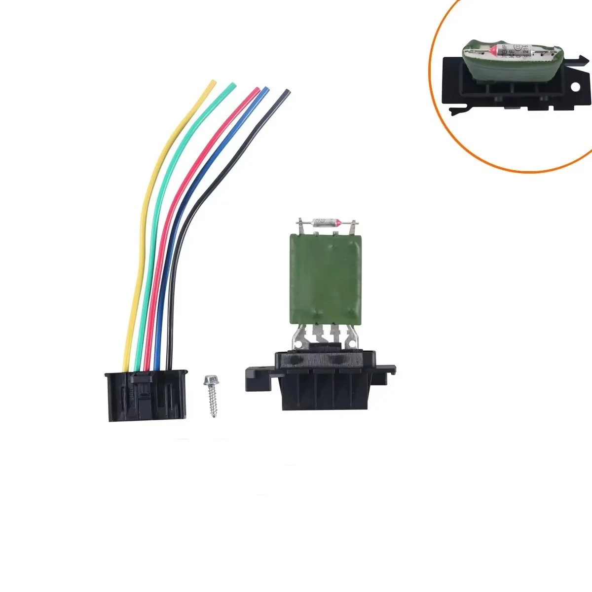 

FOR FIAT GRANDE PUNTO HEATER RESISTER WIRING LOOM REPAIR PLUG & RESISTOR 13248240 77364061 55702407