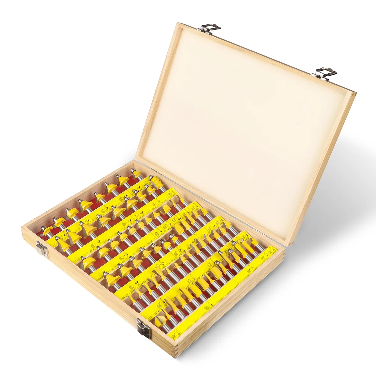 70 Piece 1/2 Inch Wood Router Bit Set Carbide TCT Milling Trimming For Wood Router Handheld Engraving