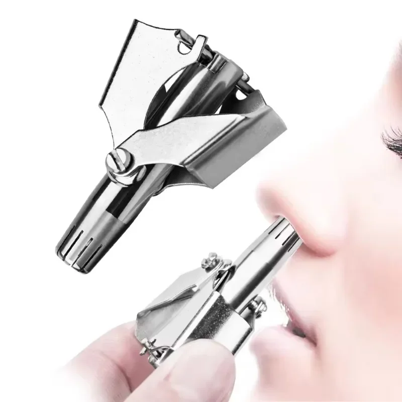 Stainless Steel Nose Trimmer For Men Manual Washable Nose Trimmer For Nose