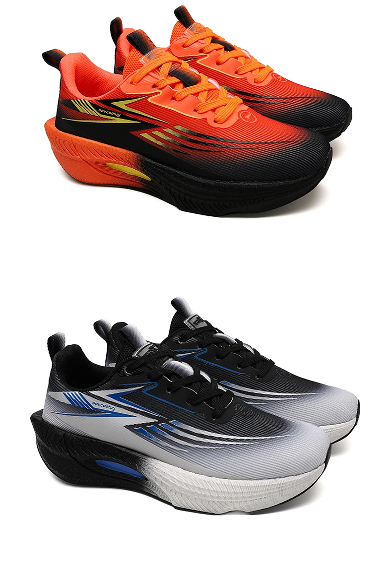Laufschuhe für Herren, Carbon-Board, Marathon, Sport, Luftpolster, atmungsaktiv, leicht, bequem, für Damen, sportliche Turnschuhe, lässig – Detail 24