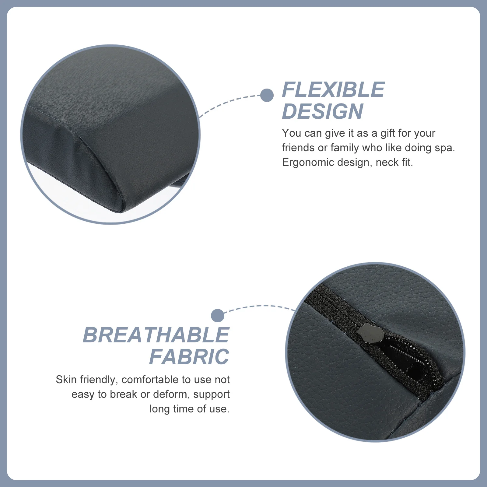 

1 set 1 Set Headrest For Bed Face Support Pillow Comfortable Breathable Fabric Spa Beauty Salon Beauty Salon Pillow Accessory