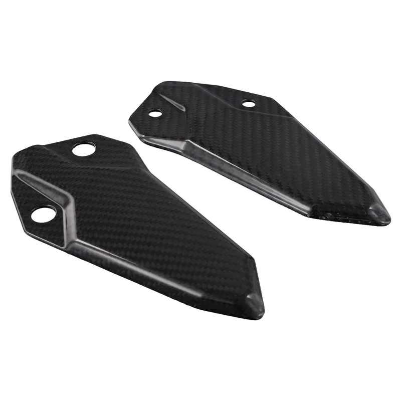 

AUTO Carbon Fiber Motorcycle Accessories Heel Plates Guards Footrests For Kawasaki ZX-4R ZX4RR ZX25R 2020-2023 2024