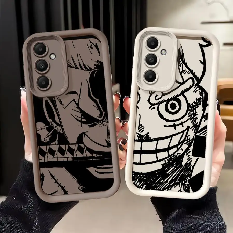 Anime Roronoa Zoros Luffys Phone Cover Case for Samsung Galaxy A57 A55 A22 A36 A56 A73 A32 A25 A26 A21s A24 A35 A52 A54