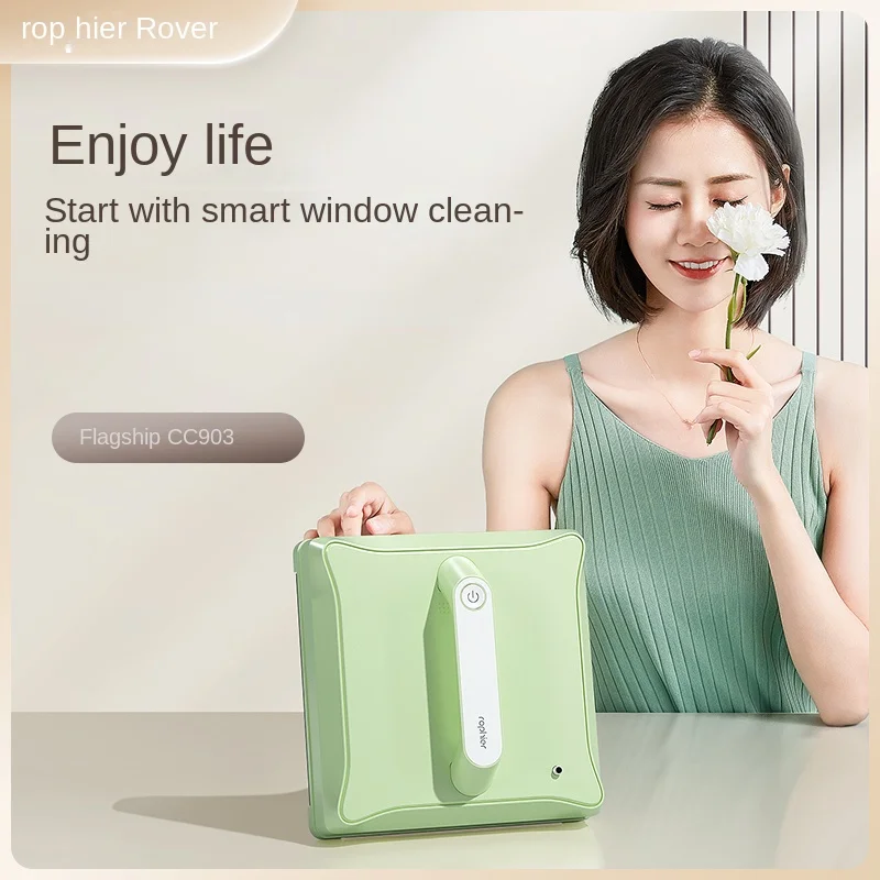 New Window Cleaner Robot Electric Window Cleaner Glass Cleaning Artifact Double-sided Smart Remote Control High Suction
