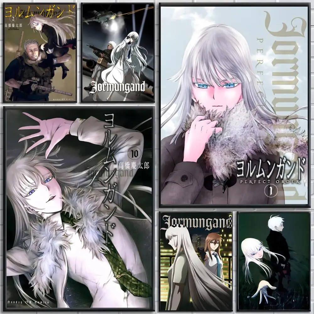 Action Packed Spy Anime J-Jormungands Poster Bedroom and living room posters, canvas paintings, wall art, home decoration