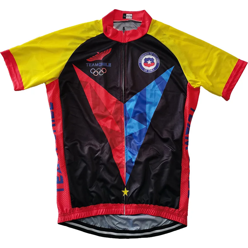 Chile Cycling Jersey Jacket Bicycle MTB Short Clothes Downhill Shirt Road Mountain Tight Wear Bib Outdoor Sport Bike Tops