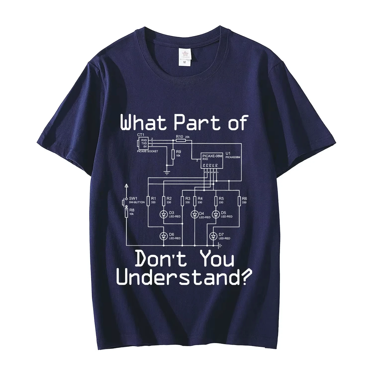 الأسلاك الكهربائية مخطط الزوج أبي Aift تي شيرت الرجال مضحك كهربائي تي شيرت موضة عادية كم قصير تي شيرت للجنسين #4