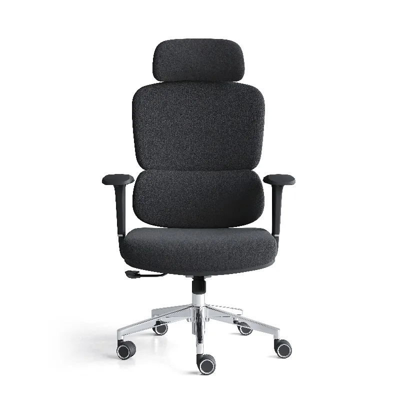 2026 High Back Fabric Padded Office Chair for Office People Modern Ergonomic Adjustable Swivel Office  Chair