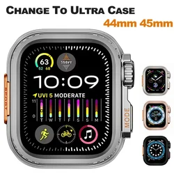 Metal Bumper Case For Apple Watch 49MM 45mm 44mm Protector Frame Cover For iWatch Series 9 8 7 6 5 4 SE Change To Ultra 2 49mm