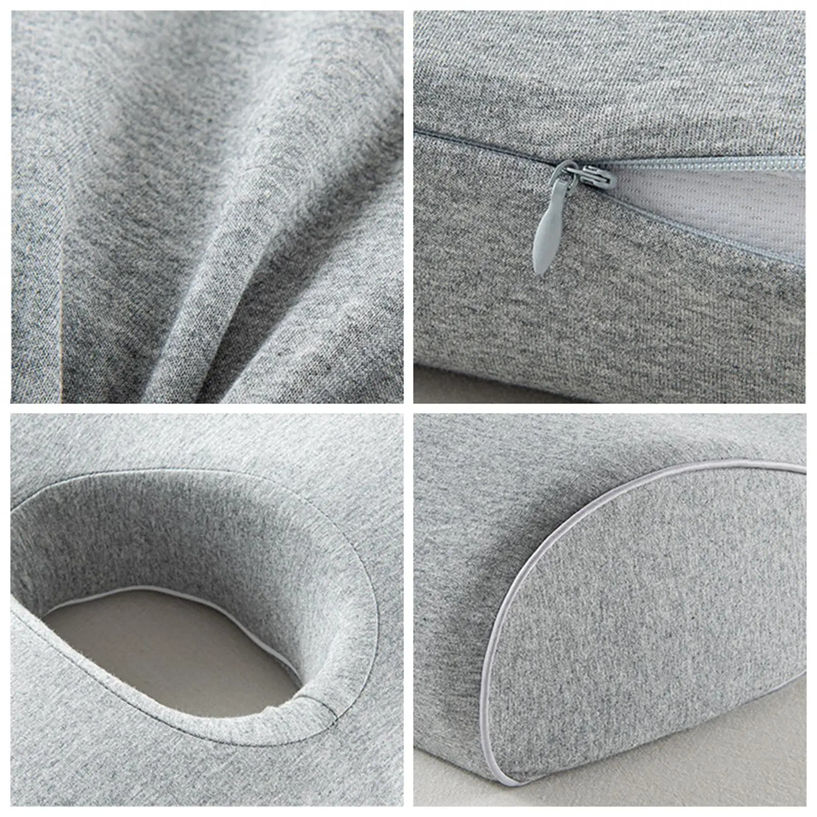 Orthopedic Ear Hole Pillow for Side Sleepers Memory Foam Protective Sleeping Cushion for Bedroom Ear Care