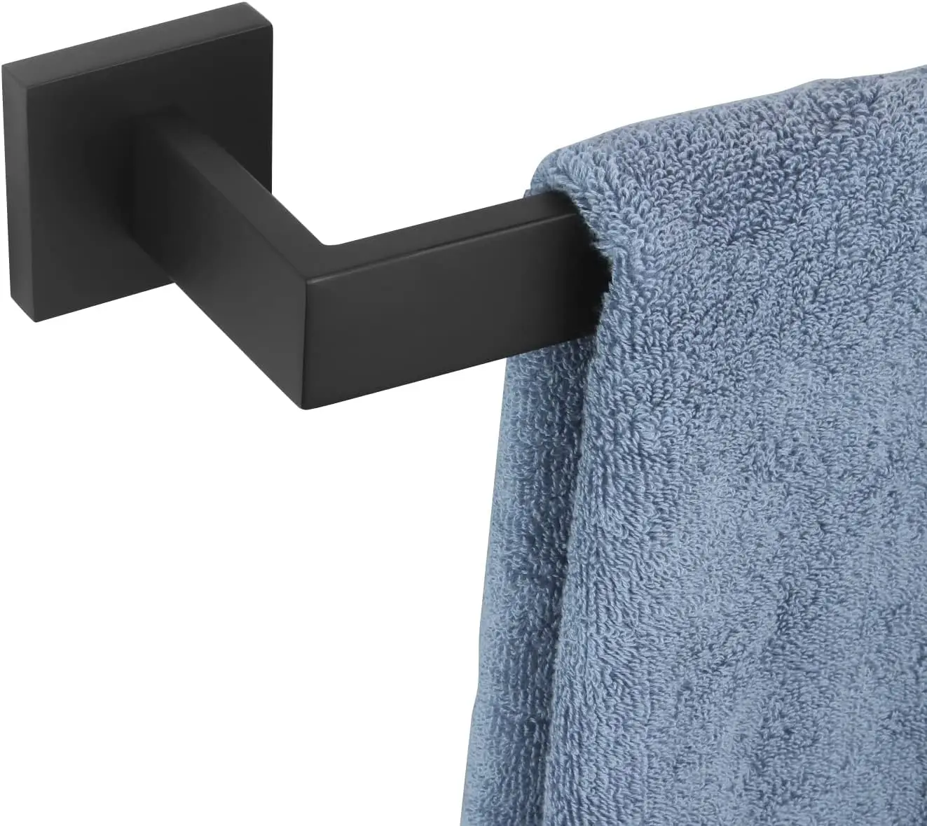 

12-Inch Single Towel Bar, Wall Mounted SUS304 Stainless Steel Towel Rack for Bathroom Kitchen, Matte Black Finish