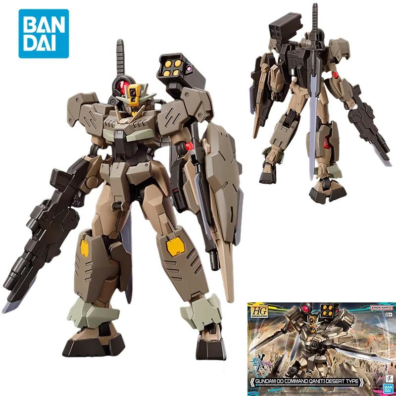 

Прямая поставка с точки, Bandai, оригинальная модель телефона HG GUNDAM 00COMMAND QAN[T], экшн-фигурка пустынного типа, игрушки для детей, подарок