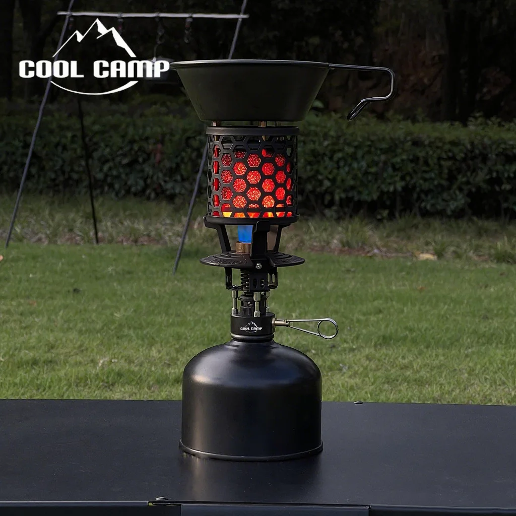 

COOL CAMP Portable Mini Gas Heater Ultra Light Outdoor Camping Heating Stove For Fishing Hiking Backpacking Winter Warmth Gear
