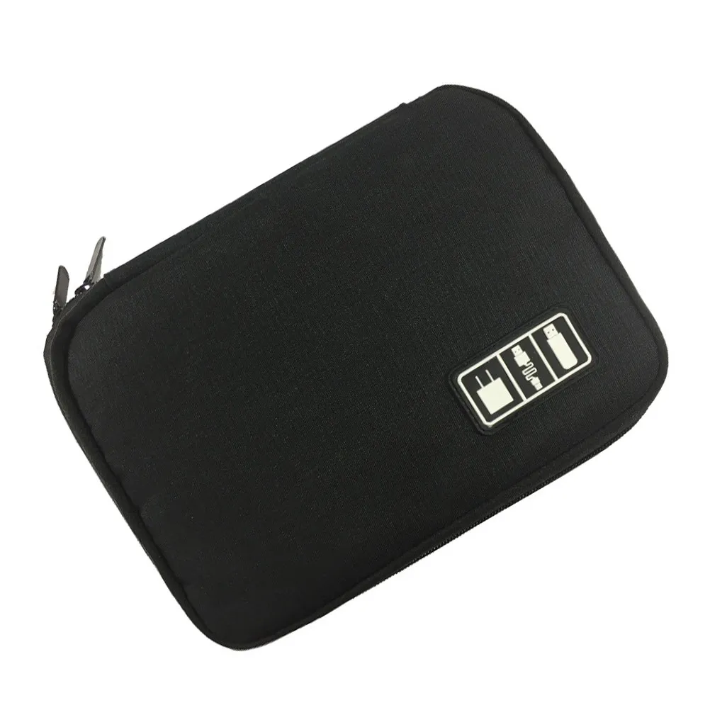 Professional Multifunctional Storage Pouch for Digital Accessories Waterproof 300D Oxford Cloth Travel Cable Earphone Organizer