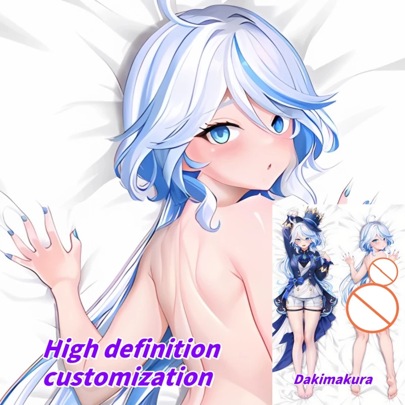 

Dakimakura Anime Pillow Case Genshin Impact Furina Double-sided Print Of Life-size Body Pillowcase Gifts