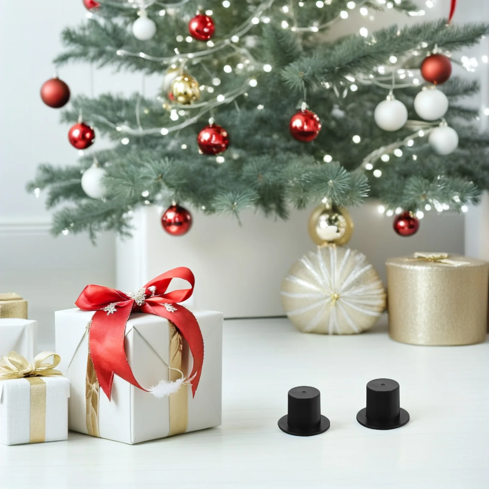 

100pcs Mini Clown Hat Diy Decoration Plastic Party Supplies Craft Decor For Home School Projects Black S