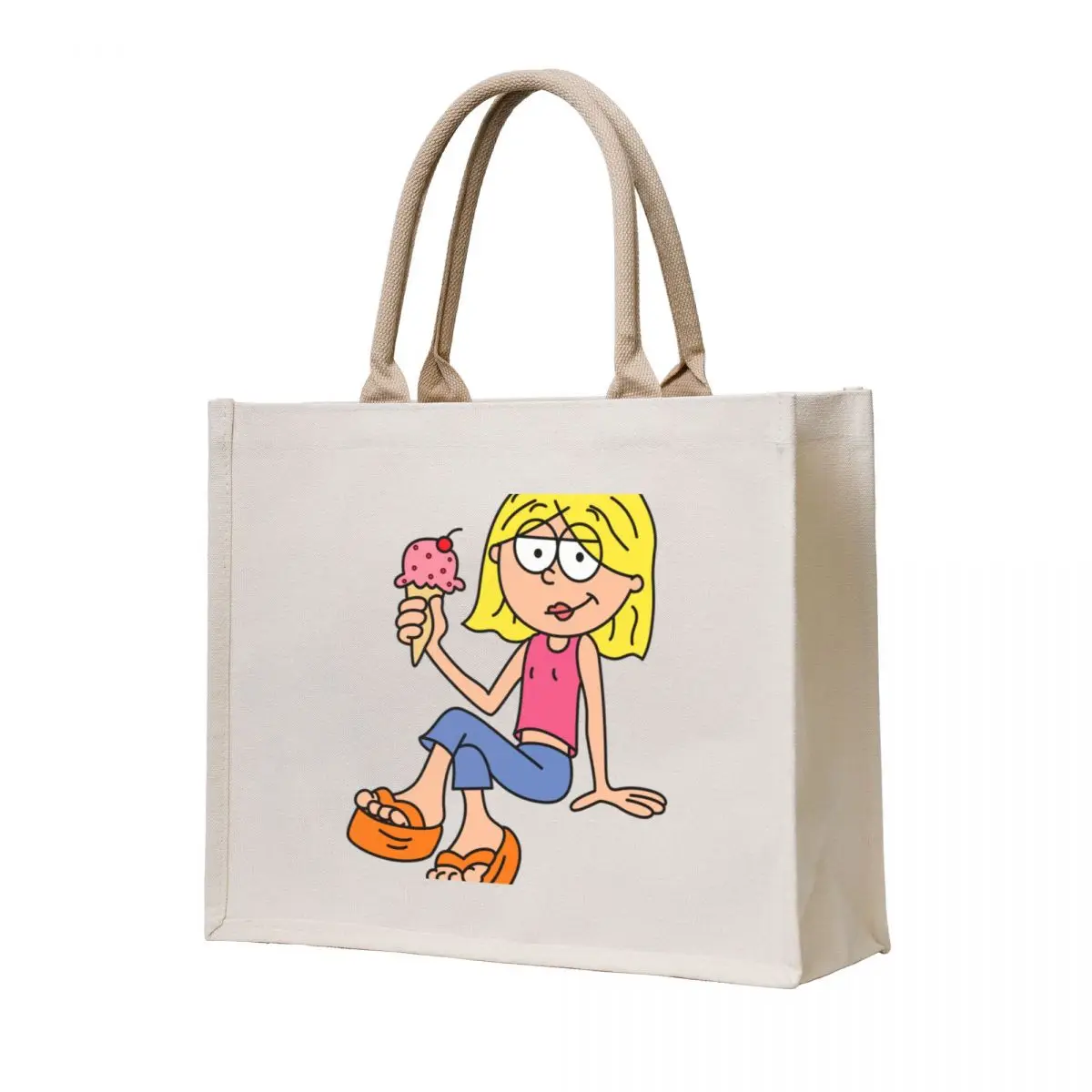 

Lizzie with Ice-Cream Tote Bag canvas tote bag hand bag tote university Shopping bags