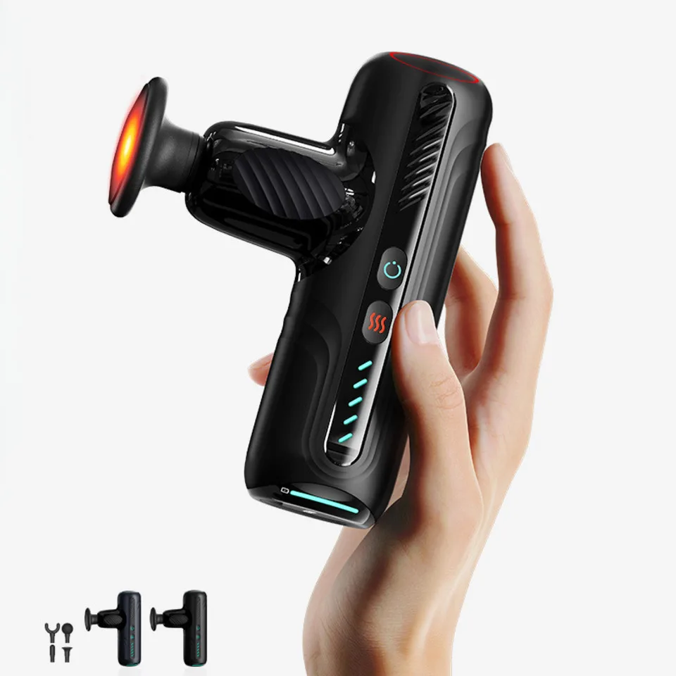 

Электрический массажный пистолет для фасции, массажер для глубоких тканей лица, 4 головки, руки, спина, нога, расслабляющий мышцы тела, спины, руки, спорт, фитнес