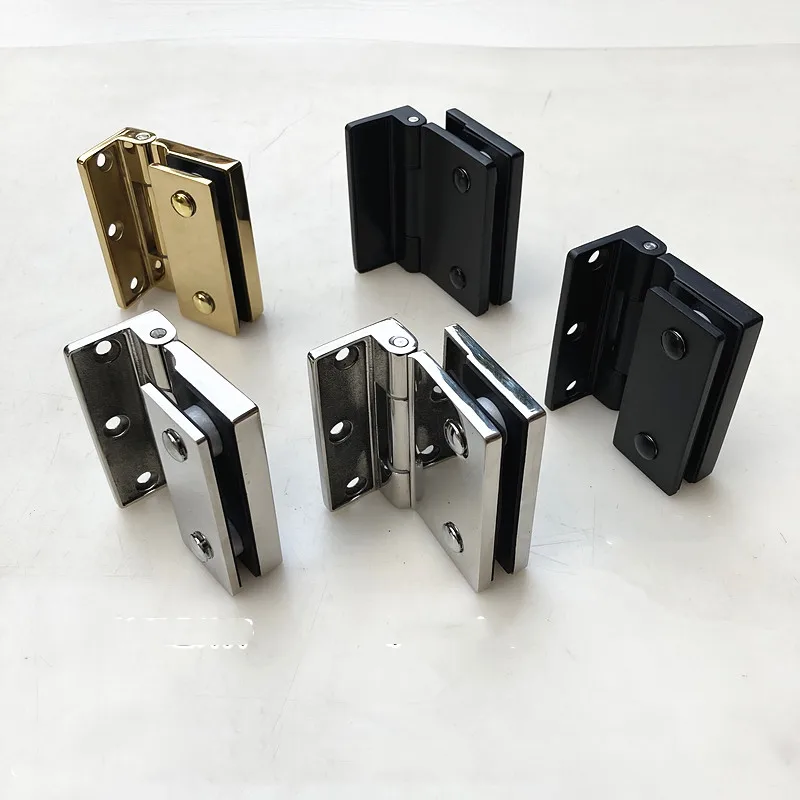 No resistance, no opening, 304 stainless steel bathroom, shower room, glass door hinge, door clip, free door hinge(SJ-0004)