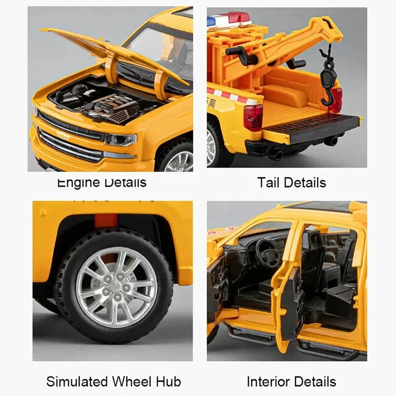 نموذج سيارة الإنقاذ مصنوع من خليط معدني يمكن فتح جميع أبواب السيارات وظيفة التراجع ألعاب نماذج السيارات للأولاد جمع الهدايا