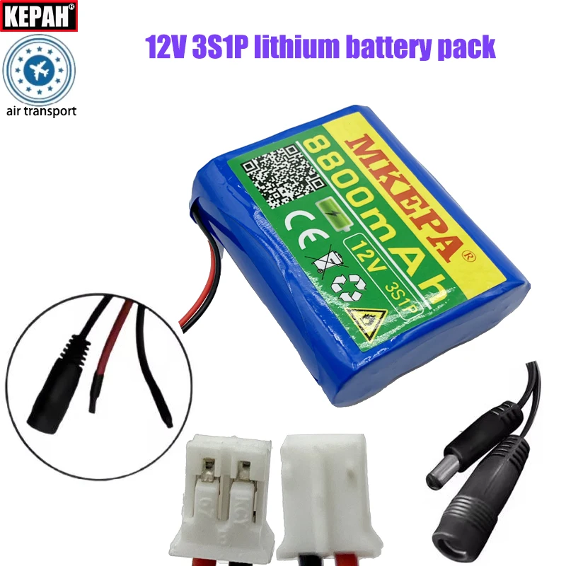 

Новый 12 В 18650 3S1P литиевый аккумулятор динамик фонарик замкнутая телевизионная камера GPS портативный прожектор устройство