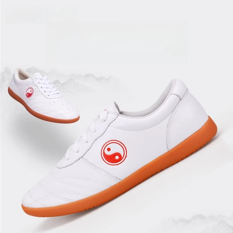 جلد البقر الأصلي الاصطناعية LeatherTai Chi أحذية للكونغ فو وشو فنون الدفاع عن النفس لينة مرنة وحيد خفيفة الوزن الرجال النساء #2