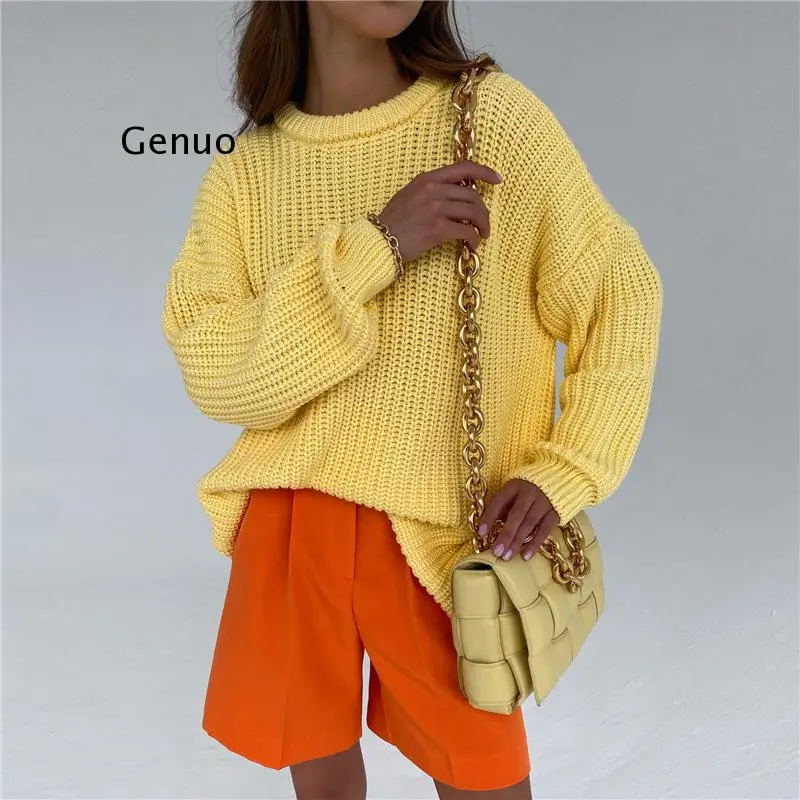 Oversized Sweater Women Turtleneck Jumpers Long Sleeve Winter Thick Pullover Female Loose Casual Knitted Lady Sweaters Knitwear