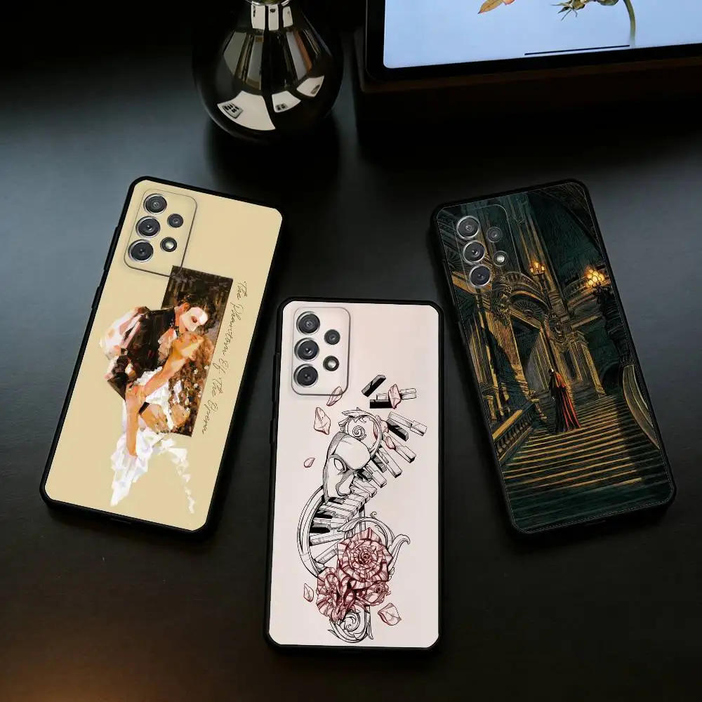The Phantom of T-The Opera Phone Case For Samsung Galaxy A73,A72,A71,A70,A53,A52,A51,Soft Silicone Black Cover