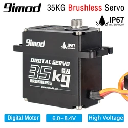 9imod Waterproof Servo BLS-HV35MG 35KG Metal Gear HV Brushless Digital Servo for RC Car Boat Robot DIY