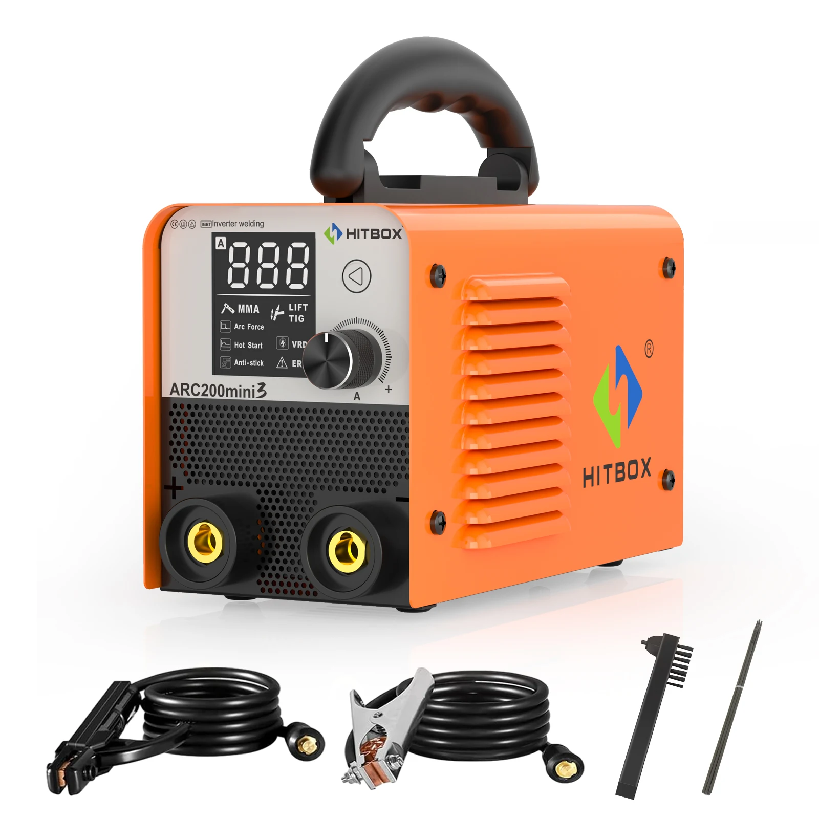 HITBOX Welding Machine ARC200 MINI3 Portable Compact Inverter Welder 2 in 1 Digital Display ARC LIFT TIG For Household