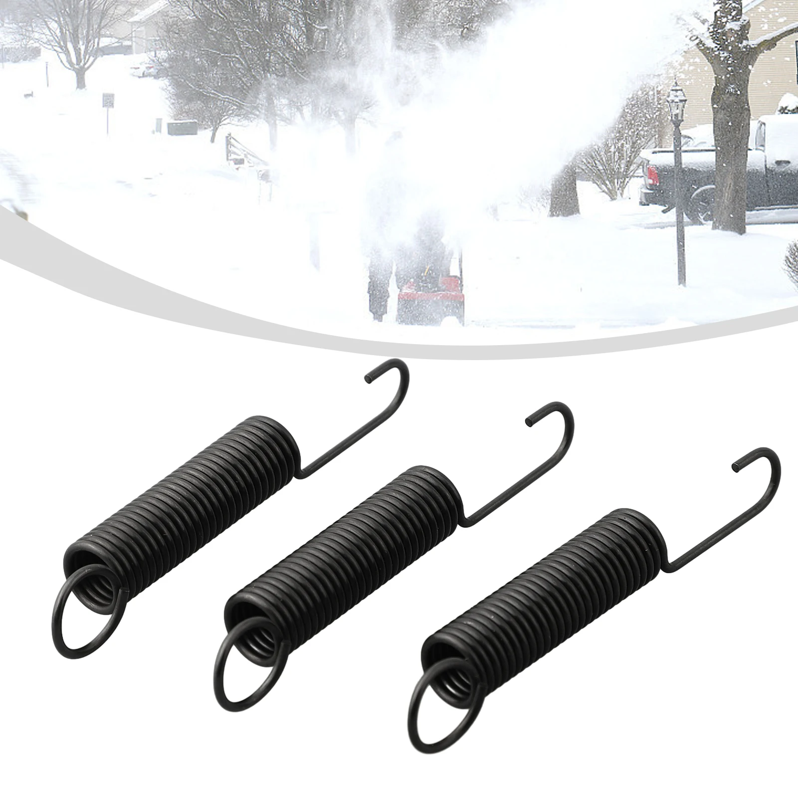 For Craftsman Snow Blower Snow Blower Part Extension Spring 3Pcs Easy Installation High-quality Material Metal Trustworthy Use