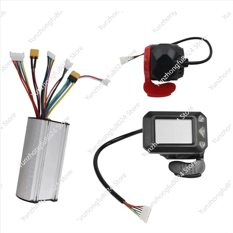 

36V 350W Folding Scooter Controller Kit Electric Scooter Controller LCD Display Brake Accelerator Throttle Set