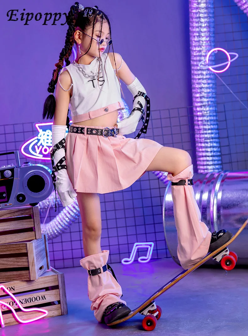 子供用ダンススーツ,キッズチームパフォーマンス服,トレンディな服,ヒップホップ,ジャズ