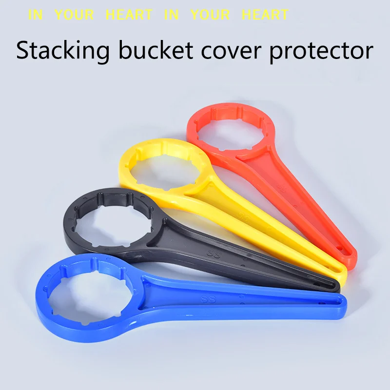 【X】Drum Cap Spanner Opener For 10l-30l Plastic Bucket Cap Spanner Blue Black Yellow Red Plastic Bucket Cap Spanner Accessories
