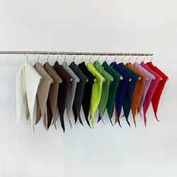 2024 Niche Triangular Binder with Wool Small Scarf Women's Autumn and Winter Comfortable Skin-Friendly Neck Protection