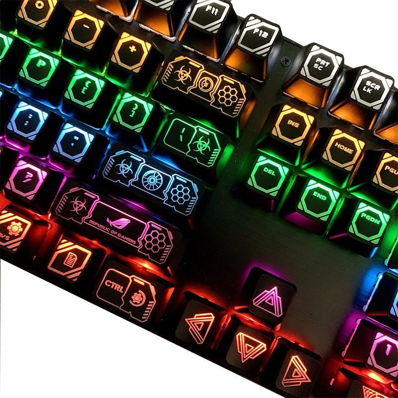 

Corsair Keycap Source Plan Key Cap 104-key OEM Translucent Keycaps ABS for Mechanical Keyboard Razer Cherry 6.25U Gamer Keycap