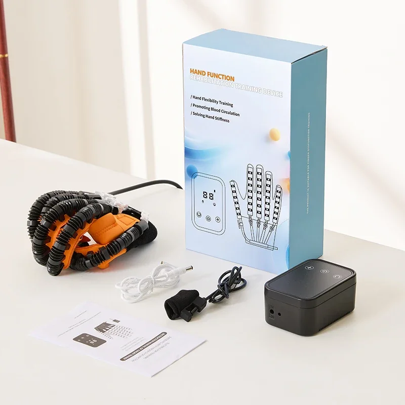 Hand Rehabilitation Robot Hand Massager Massage Gloves Braces Supports Bone Care Hand Training Stroke Hemiplegia Finger Trainer