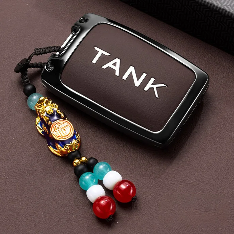 Zinklegierung Autoschlüssel-Hülle für Great Wall GWM WEY TANK 300 500 Tank300 Tank500 2022 2025 2026 Schlüsselanhänger Abdeckung Zubehör – Detail 10