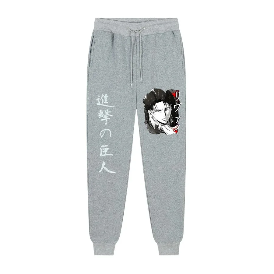 Anime Attack on Titan Fashion Printed Harajuku Men\'s Comfortable Fleece Trousers Jogging Men\'s Casual Sports Pants S-3XL S-3XL