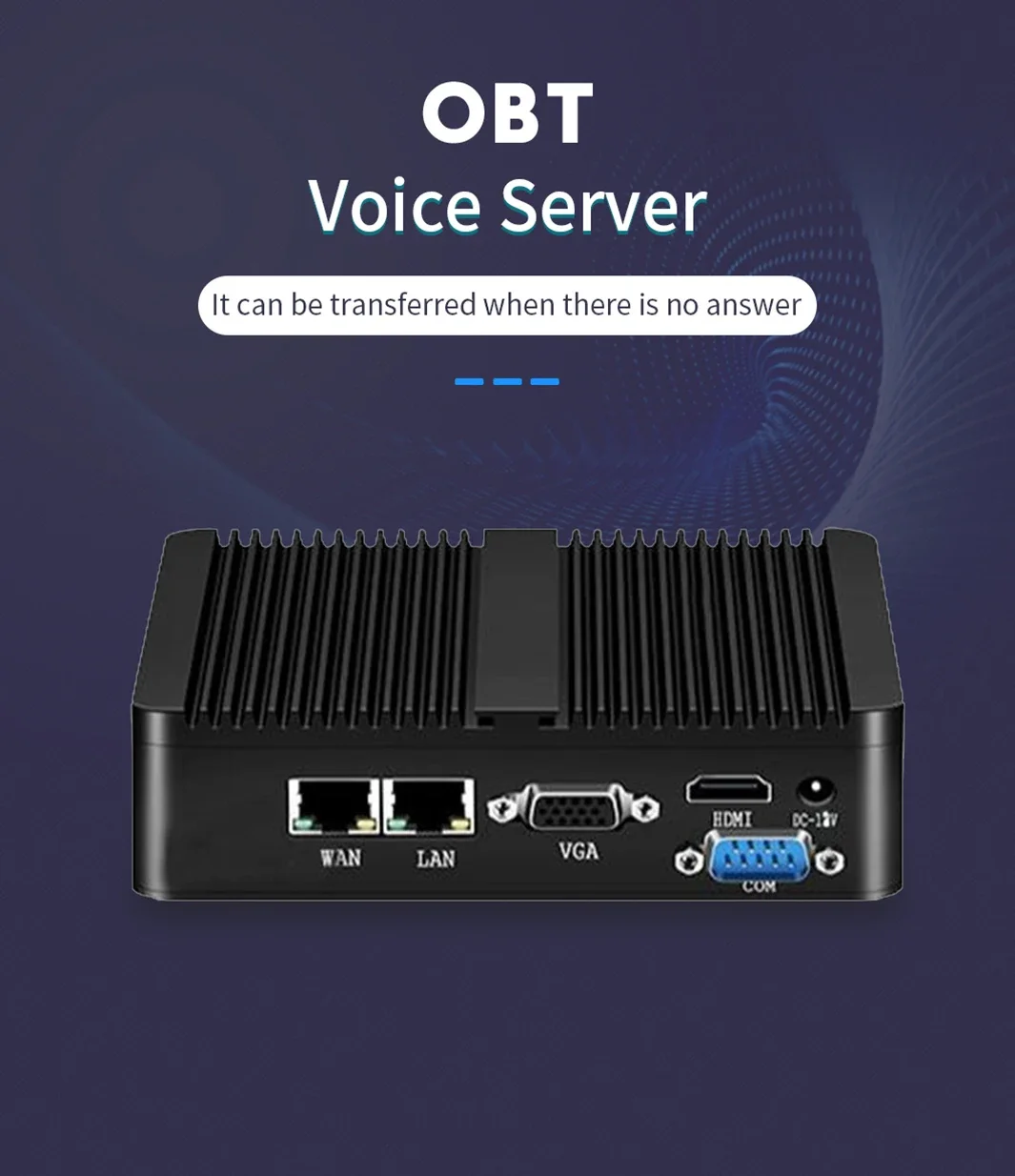 OBT-B50 Public Address Intercom System Broadcasting Equipment Voice Server SIP PA System PBX Sever