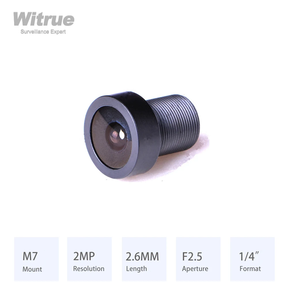 Witrue M7*P0.35 Lens 2.6MM HD 1080P Aperture F2.5 Format 1/4