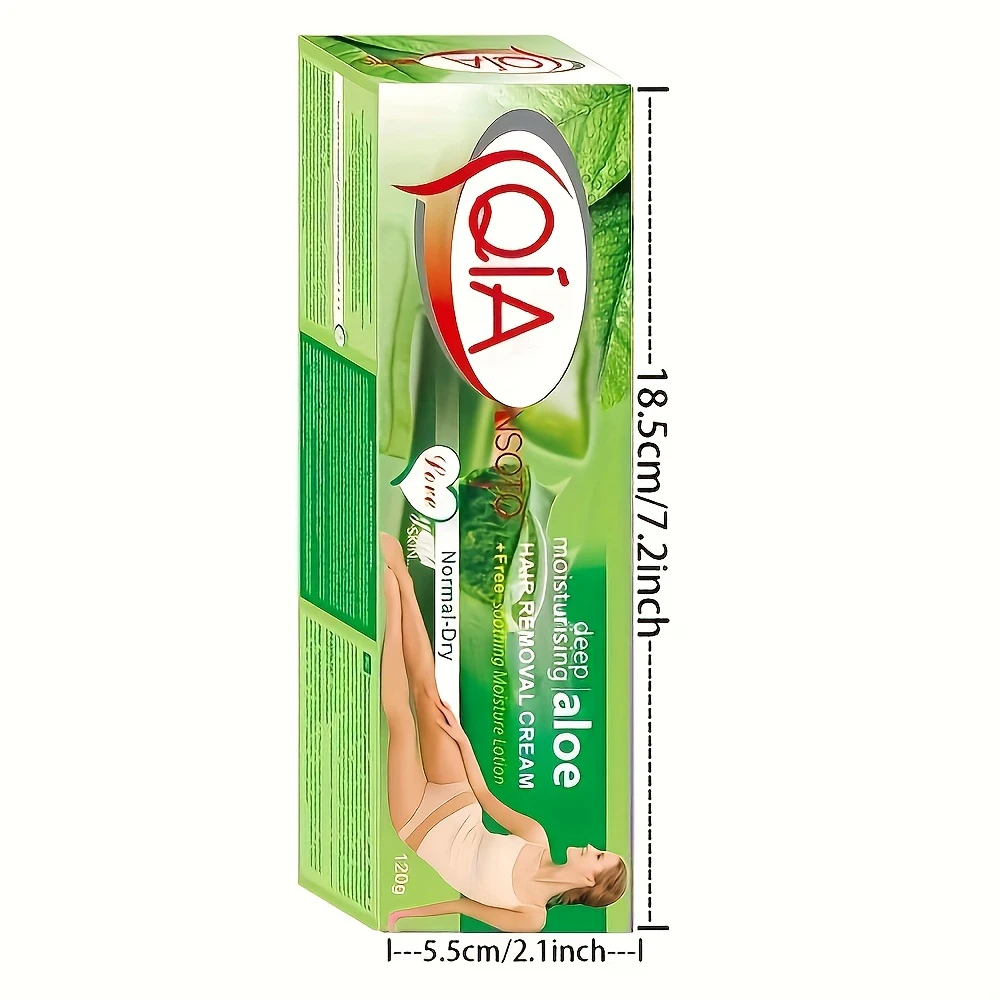 Haarentfernungscreme mit Aloe Vera Rose Chamomile, 120 g, sanft, effektiv für empfindliche, schmerzfreie, schnelle Haarentfernung für alkoholfrei