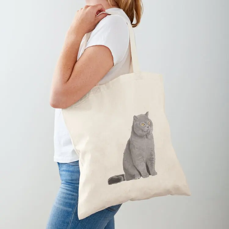 

British Shorthair Cat Tote Bag women bag Canvas shoulder bag Lady bags custom bags
