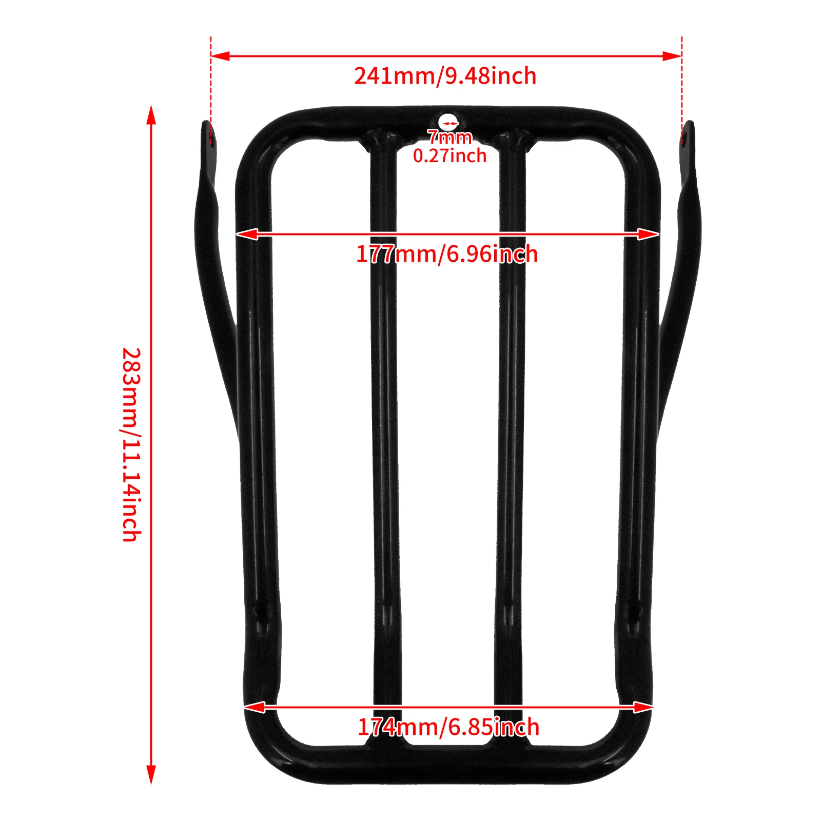 Motorcycle Fender Luggage Rack Support Shelf Solo Seat Black/Chrome Metal Rear Rack For Harley Sportster XL 883 1200 Nightster