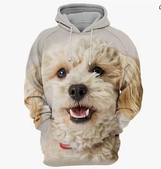 Fashion Dog 3D Print Hoodie Men Women Hoodies Streetwear Oversized Pullovers Hooded Sweatshirts Male Tops Tracksuit Men